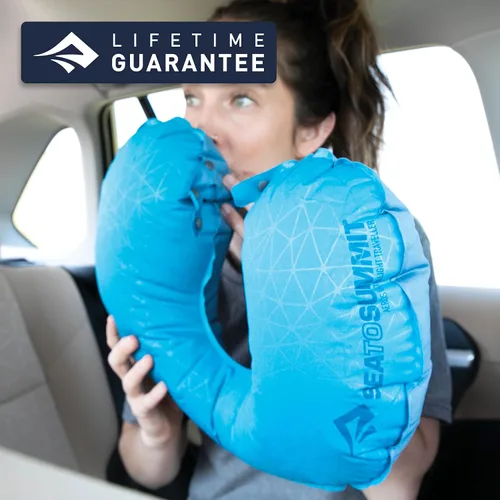 Vista 7 de Sea to Summit Aeros Ultralight Traveler - Almohada inflable para el cuello, color aguamarina