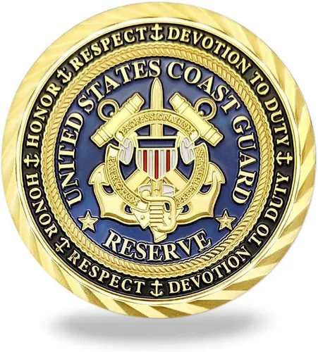 Vista 3 de WOERDA Moneda de desafío de la Guardia Costera de los Estados Unidos Moneda conmemorativa de oración