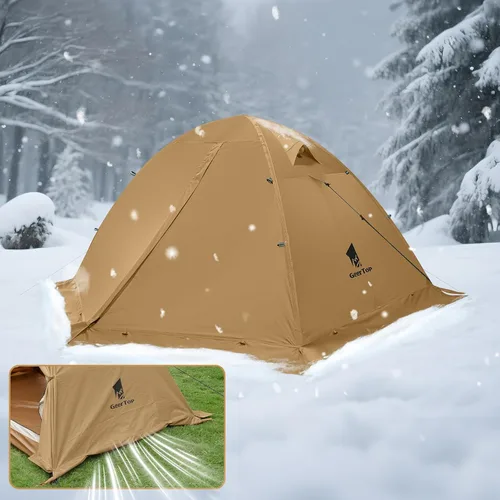 Vista 6 de GEERTOP 2-Person 4-Season Ultralight Waterproof Backpacking Tent