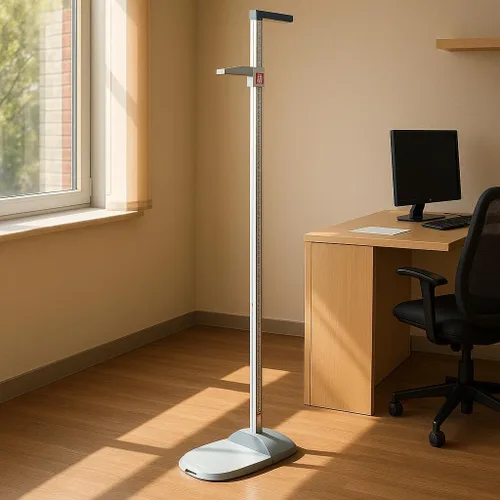 Vista 2 de seca 213 Estadiómetro portátil – Varilla de medición de altura móvil para adultos, niños y bebés – Grado médico, fácil montaje, rango de 7.9 – 80.7