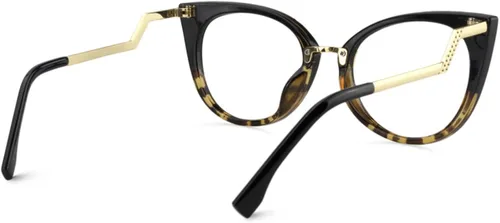 Vista 5 de Zeelool Elegantes lentes de bloqueo de luz azul ojo de gato de gran tamaño para mujer Jacqueline FP0669