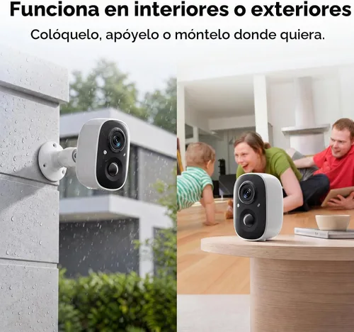 Vista 8 de 2K Security Cameras Wireless Outdoor,WiFi Cameras for Home Security White-2pack