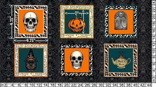 Vista 2 de Free Spirit Storybook - Panel de bloque de Halloween de 24 pulgadas