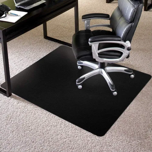 Vista 5 de ES Robbins Tapete para silla de pelo bajo, rectangular, 36 x 48 pulgadas, color negro