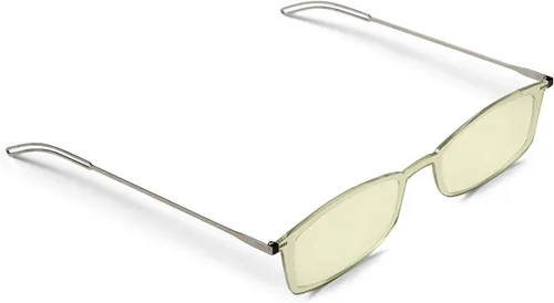 Vista 8 de ThinOptics Frontpage - Gafas de lectura para computadora con bloqueo de luz azul y funda de aluminio Milano, Rectángulo/transparente