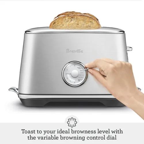 Vista 3 de Breville BTA735BST Toast Select Luxe Tostadora de cocina, 2 rebanadas, acero inoxidable negro