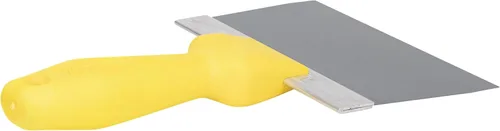 Vista 3 de WAL-BOARD TOOLS Cuchillo de cinta para paneles de yeso, acero azul de 6 pulgadas, ensamblado en Estados Unidos Yellow plastic handle taping knife
