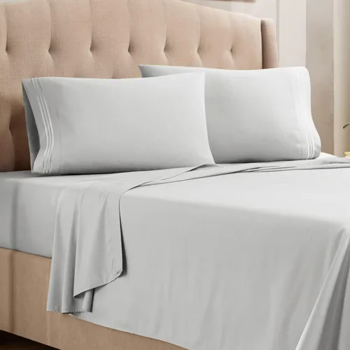 Vista 41 de Empyrean Juego de sábanas individuales - 110 GSM 4 piezas de sábanas para cama individual, sábanas de tamaño individual doble cepillado, sábanas