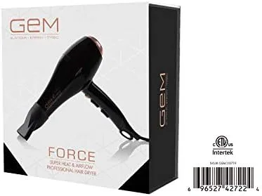 Vista 4 de Profesional intenso secador de pelo de cerámica iónica ciencia - negro/oro rosa
