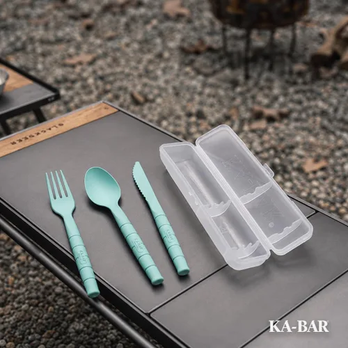 Vista 6 de Ka-Bar 9939 Lunch Pal - Cuchillo utilitario compacto para uso diario con tenedor y cuchara