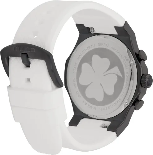 Vista 3 de MULCO Titan Watches - Watch Stainless Steel with Silicone Strap Quartz Chronograph Movement Premium Analog Display - Water Resistant - Unisex