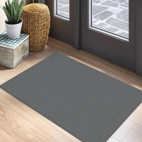 Vista 13 de EARTHALL Alfombra tejida de 2 x 3 pies, lavable para entrada, alfombra trenzada antideslizante, alfombra para puerta interior y exterior, alfombra