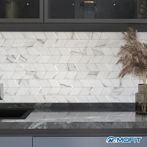 Vista 4 de MOFIT Protector contra salpicaduras despegar y pegar para cocina, panel de pared 3D azulejo despegar y pegar autoadhesivo protector contra