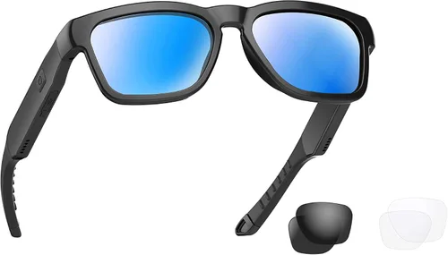 Vista 8 de OhO Bluetooth Audio Sunglasses, Lightweight Sport Glasses, 10H Playtime, UV400 ANSI Z87.1, Water Resistant with Voice Control