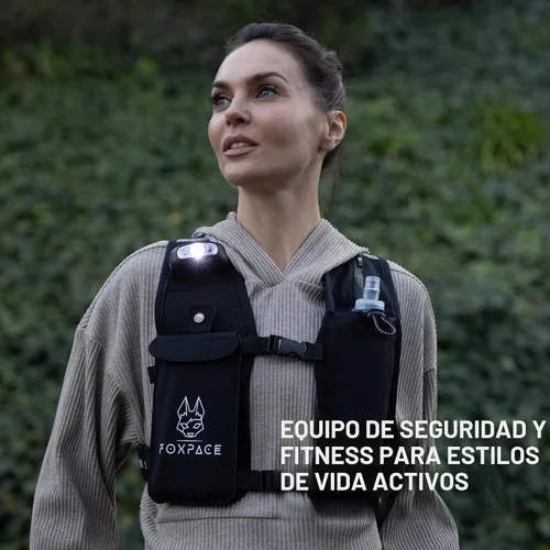Vista 8 de Chaleco para correr para mujeres y hombres – Chaleco de hidratación – Mochila ajustable transpirable para senderismo maratón – Bolsillo impermeable