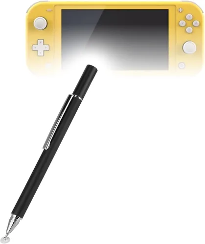 Vista 2 de BoxWave Lápiz óptico compatible con Nintendo Switch Lite, lápiz capacitivo FineTouch, lápiz capacitivo súper preciso, color negro azabache
