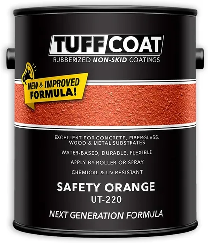 Vista 22 de TUFF Coat UT-100 revestimiento antiderrapante, 1 galón Blanco