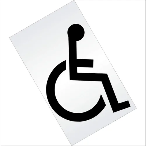 Vista 4 de Plantilla de estacionamiento – Plantilla ADA para discapacitados de 78 pulgadas (6 pulgadas de trazo) – 3 plantillas – 78 x 68 x 1/8 pulgadas