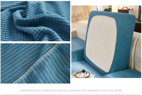 Vista 5 de Fundas elásticas para sofá de gran tamaño, antideslizantes, fundas para sofá, fundas para sillas para sala de estar, fundas de muebles para sofá