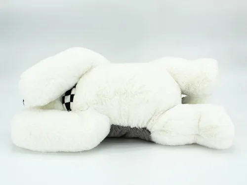 Vista 4 de Husky siberiano con bufanda de peluche para perro, cachorro de peluche, juguete de 20 pulgadas