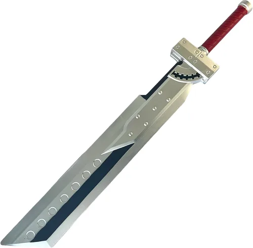 Vista 7 de Espada Zweihander de espuma PU de 42.5" o 57" de la versión final de Fantasy con núcleo interno para videojuego, disfraz de cosplay, regalo