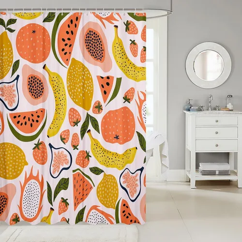 Vista 72 de Feelyou Cortina de ducha con diseño de gato para decoración de baño, bonita cortina de baño para puestos de bañeras, accesorios de baño divertidos