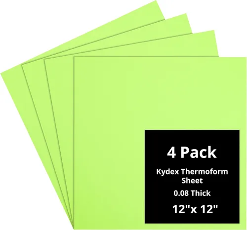 Vista 88 de Kydex Sheets - Solid Color DIY Kit for Crafting Holsters, Sheaths, and Mag Pouches - (8x8, 8x12, 12x12), Premium Thermoform Sheets - Thick, Durable