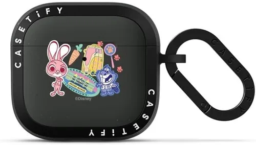 Vista 23 de CASETiFY AirPods Pro (1ª/2ª Gen) Estuche Bounce con Anillo [Colaboración Frozen] - Copo de Nieve de Anna - Taupe Mate