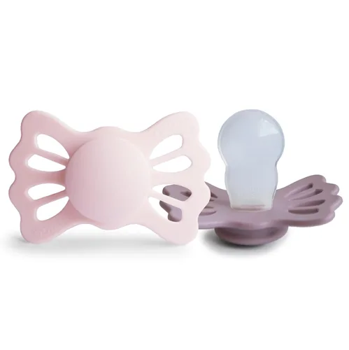 Vista 20 de FRIGG Daisy SilkySoft Chupete de Silicona para Bebé Fabricado en Dinamarca Sin BPA (Rosa Bebé/Lila Suave, 0-6 Meses)