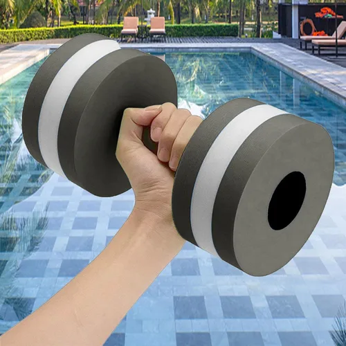 Vista 5 de Water Dumbbells, Set of 2 Aquatic Exercise Dumbell, Water Aerobic Exercise Foam Dumbbells Pool Resistance for Men Women Weight Loss Water Sports