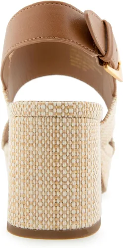 Vista 4 de Sandalias de tacón Aerosoles Camilia para mujer Rafia Natural/Bronceado