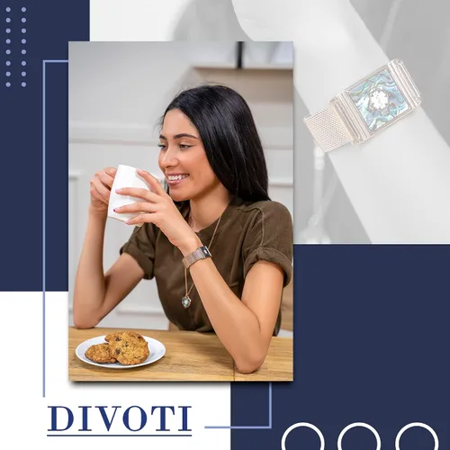 Vista 4 de Divoti Alpha - Pulsera unisex de acero inoxidable con alerta médica para todos ajustable talla única
