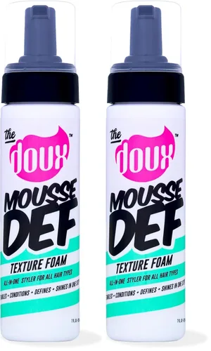 Vista 8 de The Doux Mousse multiusos para cabello rizado, espuma con textura The Doux Mousse Def para peinar, definición de rizos, volumen y brillo