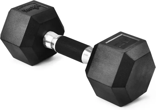 Vista 15 de Yes4All Mancuerna Hexagonal con Revestimiento de Agarre de Goma – Pesas de Mano con Antideslizante 5-50 LBS Individual