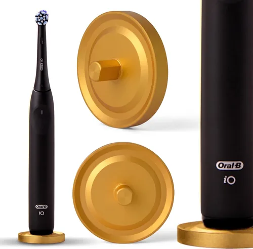 Vista 12 de Rose Gold Oral-B Compatible Electric Toothbrush Holder for Bathroom, Aluminum Oral B Toothbrush Holder With Hygienic Drip Capture Stops Toppling