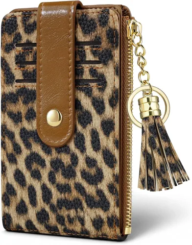 Vista 12 de Billeteras para mujer con bloqueo RFID, Cocodrilo marrón beige, Moderno