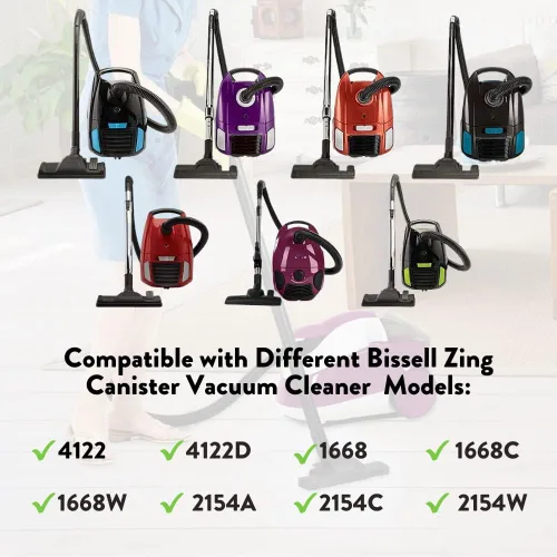 Vista 3 de Selgo Paquete de 12 bolsas de vacío de repuesto para aspiradora Bissell Zing Series Ideal para 4122, 4122D, 1668W, 2154A, 2154C, 2154W OEM #