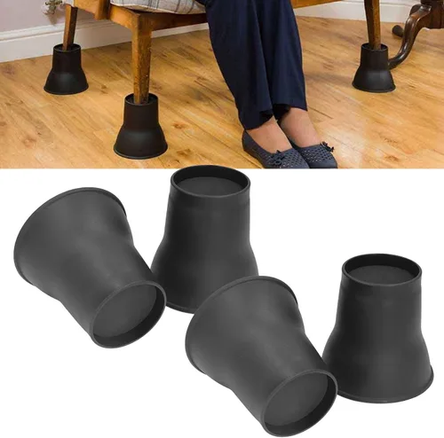 Vista 3 de FTVOGUE 4pcs 6 Inch Furniture Risers Sofa Risers Heavy Duty Plastic with Anti Slip Rubber Pad for Bed Sofa Chair Storage