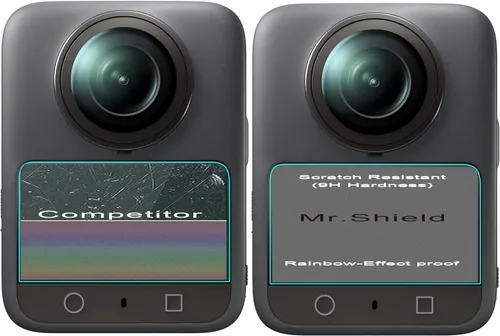 Vista 5 de Mr.Shield Protector de pantalla puede usarse con DJI OSMO 360 [Vidrio templado] [Paquete de 3] [Vidrio japonés con dureza 9H]