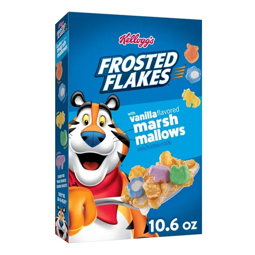Vista 6 de Kellogg's Frosted Flakes, Cereal para el Desayuno, Original, 1 onza (paquete de 96)