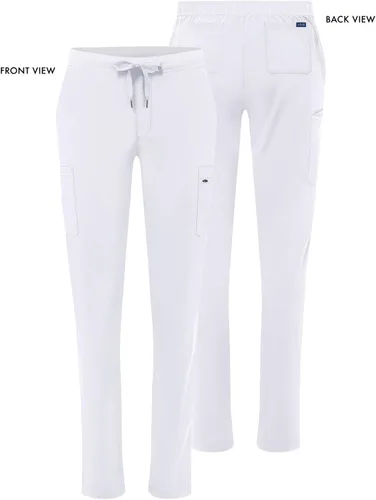 Vista 5 de Pantalones Adar Addition Scrubs, ropa quirúrgica, ajustados, con cordón, estilo cargo, para mujer