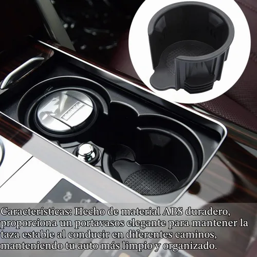 Vista 3 de Inserto de portavasos para consola central Compatible con Land Rover LR2 LR3 LR4 LR021330 LR087454