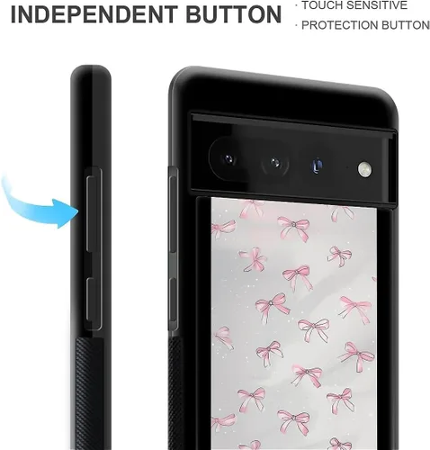 Vista 1462 de Compatible con Google Pixel 4A 5G Mobile Case Creative Acrylic Panel trasero Silicona Protección Grip especialmente diseñado para Google Pixel 4A 5G