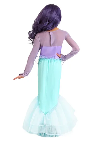 Vista 2 de Disfraz de Sirena Morada para Niña Multicolor