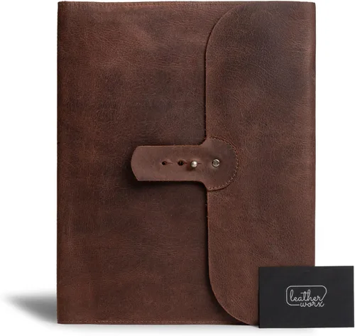 Vista 5 de Moleskine - Funda (8.5 x 11 pulgadas) Cartera ejecutiva para negocios, planificador personal para hombres y mujeres, cuero de grano completo, hecho