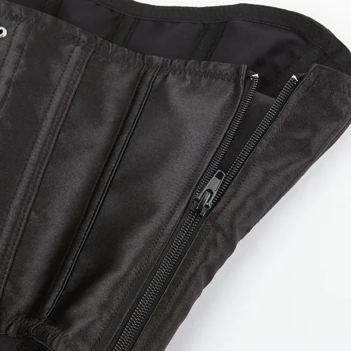 Vista 7 de SHYMMUO Corsé sexy para mujer, top corto de verano para salir, sin tirantes, con cinturón