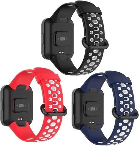Vista 5 de Senter Correa de repuesto deportiva de silicona suave para reloj inteligente Redmi Watch 2 Lite 10 pzas