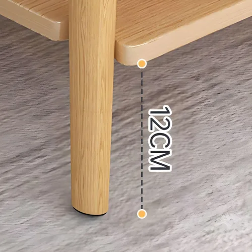 Vista 4 de Mesa de centro individual de madera, mesa de café, mesa de cóctel, mesa de centro de apartamento, sofá, mesa lateral ovalada, patas de madera, mesa