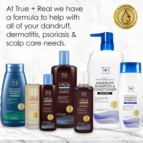 Vista 9 de True+Real Champú anticaspa de ácido salicílico al 3% de ácido salicílico, 4.4 onzas líquidas