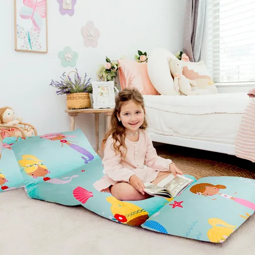 Vista 24 de Butterfly Craze - Funda de almohada para el suelo, funda de colchoneta, acogedora solución de asiento, cojín reclinable, perfecto para leer, ver tv